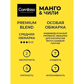 Кофе молотый в дрип-пакетах Coffesso Mango&Chili 50 г (5 штук в упаковке)