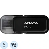 Флешка USB 2.0 32 ГБ ADATA UV240 (AUV240-32G-RBK)