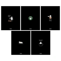Тетрадь А5, 48 л., HATBER, скоба, клетка, глянцевая ламинация, "Coffee Story" (микс в спайке), 094576, 48Т5лВ1