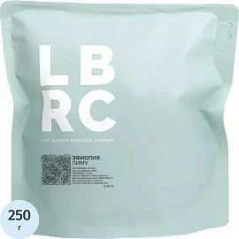 Кофе в зёрнах свежей обжарки LBRC Эфиопия Лиму арабика 100% 250 г (пакет)