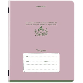 Тетрадь 12 л. BRAUBERG клетка, обложка картон, PHRASES, 107777