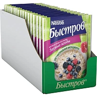 Каша Быстров овсяная с лесными ягодами (17 штук по 40 г)