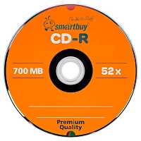 Диск CD-R SMARTBUY, 700 Мб, 52x, Bulk (упаковка на шпиле), КОМПЛЕКТ 100 шт., SBCD-R100S
