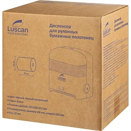 Диспенсер для полотенец рулонных Luscan Professional Etalon H12 чёрный