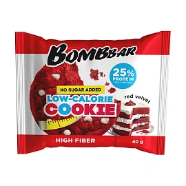 Печенье BOMBBAR "Красный бархат" без сахара 40 г, шоу-бокс, ББР536