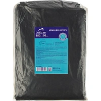 Мешки для мусора Luscan 180 л чёрные (ПВД 40 мкм, 50 штук)