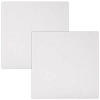 Холсты на подрамнике, набор 2 штуки, BRAUBERG ART BASIC, 20х20 см, 280 г/м2, хлопок, грунт, 192670