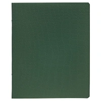Тетрадь А5, 96 л., HATBER, скоба, клетка, soft-touch ламинация, тиснение КРОКО, "СОЛО_Пихтовый", 096336, 96Т5лтВ1