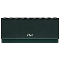 Планинг датированный 2027г., 64л., 285*100, бумвинил, BG, зелёный