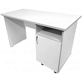 Стол медицинский STR Medical MD CM 10.07 с тумбой (белый, 1300х600х750 мм)