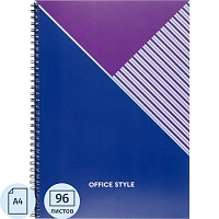 Бизнес-тетрадь Выбор есть (Attache Economy) Office Style А4 96 листов синяя в клетку на спирали