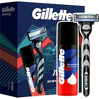 Подарочный набор для мужчин Gillette Mach3 (бритвенный станок, 1 сменная кассета и пена для бритья, 50 мл)