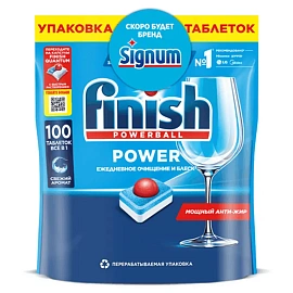 Таблетки для посудомоечных машин Finish Power (100 штук в упаковке)