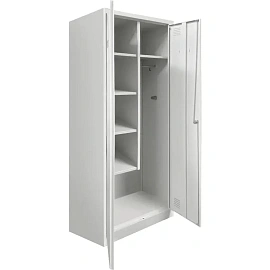 Шкаф хозяйственный металлический 2L-B1C-800 (светло-серый, 800х500х1850 мм)
