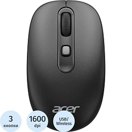 Мышь беспроводная Acer OMR502 чёрная (ZL.MCE11.01A)