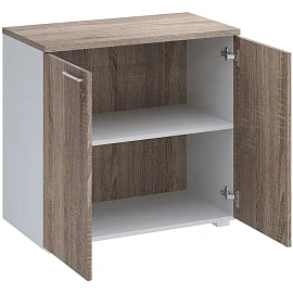 Стеллаж K-Loft 241H004 (дуб сонома тёмный/белый, 786х420х738 мм)