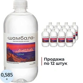 Вода минеральная Шамбала Горная столовая негазированная ПЭТ 0.585 л