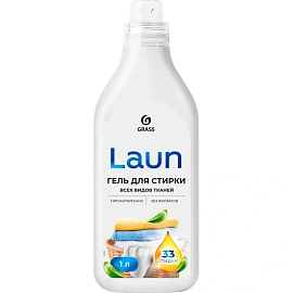 Гель для стирки Grass Laun для белого/цветного белья и тёмных и чёрных тканей 1 л