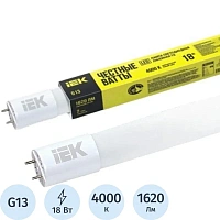 Лампа светодиодная IEK 18 Вт G13 T8 4000 К 1620 Лм матовая (LLE-T8-18-230-40-G13)