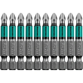 Бита для шуруповёрта магнитная Kraftool Optimum Line PH2x50 мм (10 штук, 26122-2-50-10)