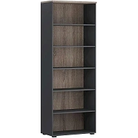Стеллаж K-Loft 241H003 (дуб сонома тёмный/графит, 786х420х2106 мм)