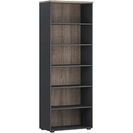 Стеллаж K-Loft 241H003 (дуб сонома тёмный/графит, 786х420х2106 мм)