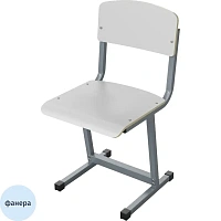 Стул ученический Комус Мебель белый/серый рост 6