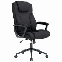 Кресло BRABIX PREMIUM "Adagio EX-551", ткань, пятилучие металл, черное, 532938