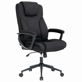 Кресло BRABIX PREMIUM "Adagio EX-551", ткань, пятилучие металл, черное, 532938