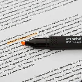 Текстовыделитель Выбор есть (Attache Economy) Uno оранжевый (толщина линии 1-4 мм)