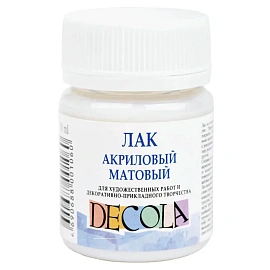 Лак акриловый матовый "Декола", 50 мл, в банке, Невская Палитра, 5828921