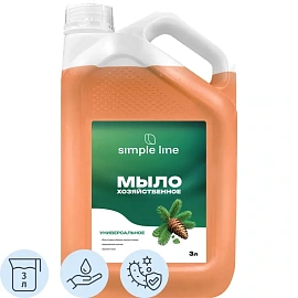 Мыло жидкое хозяйственное NG Simple line Хвоя антибактериальное 3 л