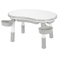 Стол детский трансформер 3 в 1 BRABIX KIDS CT-001, растущий, 2-8 лет, пластик, серый, 533290
