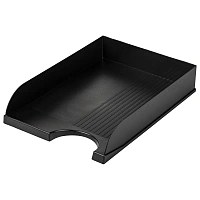 Лоток горизонтальный для бумаг BRAUBERG Standard, 350х253х65 мм, черный, 237947