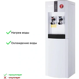 Кулер для воды Aqua Work 16LDR белый/чёрный (нагрев и охлаждение)