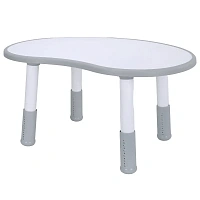 Стол детский BRABIX KIDS CT-002, растущий, 2-8 лет, пластик белый + серый, 533296