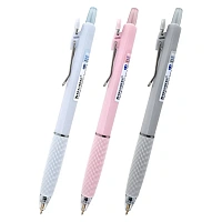 Ручка шариковая автоматическая С НЕСКОЛЬЗЯЩИМ ГРИПОМ BRAUBERG "MAXI FIT", СИНЯЯ, пишущий узел 0,5 мм, линия письма 0,35 мм, 144459