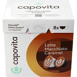 Кофе в капсулах для кофемашин Capovita Latte Macchiato Caramel (16 шт. в упаковке)