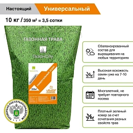 Семена газонной травы Газонcity Настоящий Универсальный 10 кг