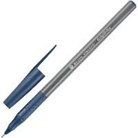 Ручка шариковая неавтоматическая Bruno Visconti GripWrite Grey синяя (толщина линии 0.5 мм)