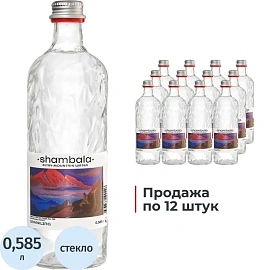 Вода минеральная Шамбала Горная столовая газированная 0.585 л