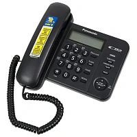 Телефон проводной Panasonic KX-TS2356RUB черный