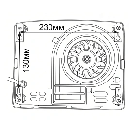 Сушилка для рук KSITEX M-1500, 1500 Вт, пластик, белая