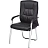 Конференц-кресло Easy Chair 807 VPU чёрное (экокожа, металл хромированный)