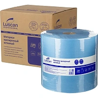 Материал протирочный нетканый в рулоне Luscan Professional W1 1100 листов 31.5x34 см голубой 1-слойный 60 г/кв.м