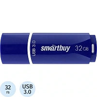 Флешка USB 3.0 32 ГБ SmartBuy Crown (SB32GBCRW-Bl)