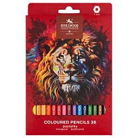Карандаши цветные Koh-i-Noor Red lion 3555 36 карандашей 36 цветов шестигранные