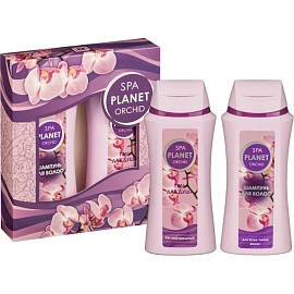 Подарочный набор для женщин Spa Planet Orchid (шампунь и гель для душа, 2x250 мл)
