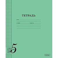 Тетрадь 24 л., HATBER, клетка, обложка тонированный офсет 120 г/м2, "Учись на ОТЛИЧНО_Зеленая", 095875, 24Т5В1_36755