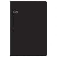 Записная книжка А5, 96л., BG "Смыслы", кожзам, линия, черный